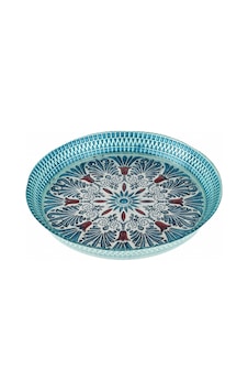 Karaca Home Anatoly Dekoratif Tepsi 32 Cm Mavi 300.22.02.0431 Karaca Home Anatoly Dekoratif Tepsi 32 Cm Mavi 300.22.02.0431