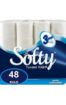 Softy 3 Katlı Tuvalet Kağıdı 48 Rulo