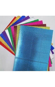 Kskin Color 25x35 Metalik Oluklu Mukavva 8 Renk Kskin Color 25x35 Metalik Oluklu Mukavva 8 Renk