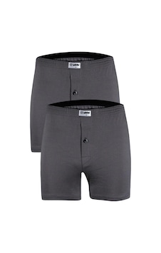 Fanilam Yıldız Erkek %100 Pamuk Penye Boxer 2'li -düğmeli Rahat Kesim Nefes Alan Kumaş Füme Fanilam Yıldız Erkek %100 Pamuk Penye Boxer 2'li -düğmeli Rahat Kesim Nefes Alan Kumaş Füme