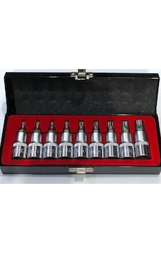 Alfatech 10 Parça Fg 5 Köşeli Torx 1\2 Lokma Takımı