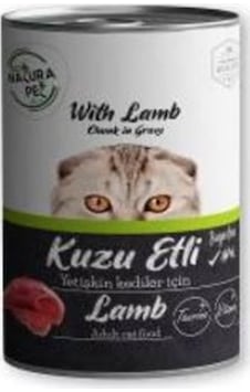 Eco Natura Pet Kuzu Etli Konserve Yetişkin Kedi Maması 400 G