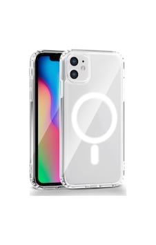 Apple Uyumlu iPhone 11 Kamera Korumalı Magsafe Wireless Şarj Özellikli Lüks Şeffaf Silikon Telefon Kılıfı Apple Uyumlu iPhone 11 Kamera Korumalı Magsafe Wireless Şarj Özellikli Lüks Şeffaf Silikon Telefon Kılıfı