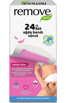 Remove Hassas Cilt Yüz Ağda Bandı 24'lü