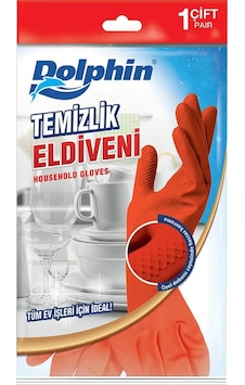 Lateks Temizlik Ve Bulaşık Eldiveni Kırmızı Küçük S - 1 Çift Lateks Temizlik Ve Bulaşık Eldiveni Kırmızı Küçük S - 1 Çift