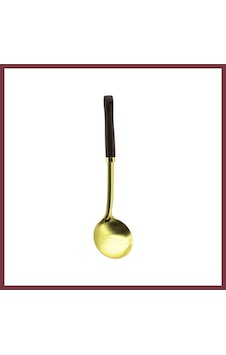Storeşahin Metal Servis Kepçe Ahşap Saplı 35cm Altın Shn0720 Storeşahin Metal Servis Kepçe Ahşap Saplı 35cm Altın Shn0720