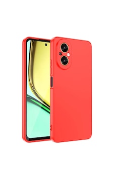 Realme 12 Lite Kılıf Zore Mara Lansman Kapak Kırmızı Realme 12 Lite Kılıf Zore Mara Lansman Kapak Kırmızı