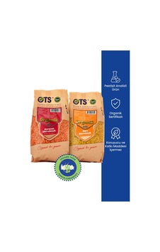 Ots Organik 2'li Mercimek Seti Kırmızı Mercimek & Sarı Mercimek 2 X 750 G Organik Sertifikalı, Pestisit Analizli Ots Organik 2'li Mercimek Seti Kırmızı Mercimek & Sarı Mercimek 2 X 750 G Organik Sertifikalı, Pestisit Analizli
