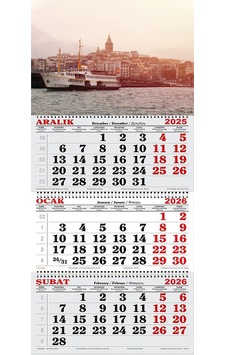 2026 Yılı Gemici Takvimi-galata Kulesi ,galata Köprüsü Ve Vapur 2026 Yılı Gemici Takvimi-galata Kulesi ,galata Köprüsü Ve Vapur
