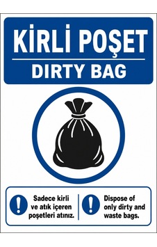 Kirli Poşet 50x70cm Pvc Isg Levha