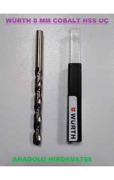 Würth 8mm Cobalt Hss Metal Delici Uç Krom Delici Uç Germany