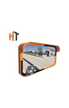 Trafik Güvenlik Aynası 40 X 60 Cm Sarı-siyah, Tümsek Ayna, Otopark Aynası