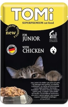Tomi - 730 - Yavru Kedi Kümes Hayvanlı Pouch - Spt-gld - Mama 100gr Tomi - 730 - Yavru Kedi Kümes Hayvanlı Pouch - Spt-gld - Mama 100gr