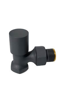 Radyatör Havlupan Vanası Köşe Tip 1/2'' Antrasit Ral 7016 Metal Volan Radyatör Havlupan Vanası Köşe Tip 1/2'' Antrasit Ral 7016 Metal Volan