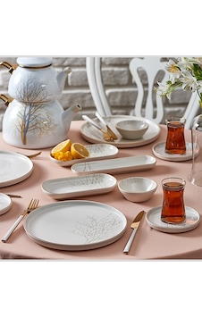 Neva N3219 Çınar Naturel 26 Parça Yemek Takımı Neva N3219 Çınar Naturel 26 Parça Yemek Takımı