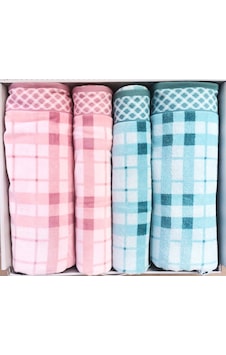Özdilek Weave Yesıl-pembe Best Set Hamam Takımı Çok Renkli