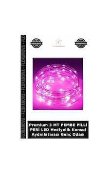 Premium 3 Mt Pembe Pilli Peri Led Hediyelik Konsol Aydınlatması Genç Odası Diğer