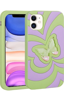 Apple Uyumlu iPhone 11 Kılıf Sıvılı Simli Kelebekli Tasarım Zore Vodena Kapak-beyaz Apple Uyumlu iPhone 11 Kılıf Sıvılı Simli Kelebekli Tasarım Zore Vodena Kapak-beyaz