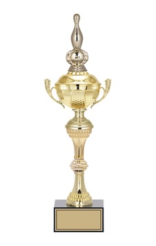 Odak Kupa - Figürlü Kupalar - Bowling / Labut Figürlü Kupalar Fg-062 C - 42 Cm Altın - Beyaz