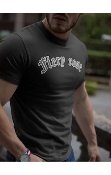 Efnaz Style Erkek Bisiklet Yaka Baskılı Oversize T-shirt - Siyah Efnaz Style Erkek Bisiklet Yaka Baskılı Oversize T-shirt - Siyah