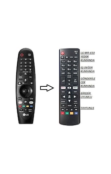LG Uyumlu Led Tv Sihirli Kumanda AN-MR650A-YEDEK KUMANDA LG Uyumlu Led Tv Sihirli Kumanda AN-MR650A-YEDEK KUMANDA