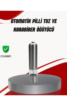 Işıklı Pilli Baharat Değirmeni Taze Ve Pratik Öğütme Işıklı Pilli Baharat Değirmeni Taze Ve Pratik Öğütme