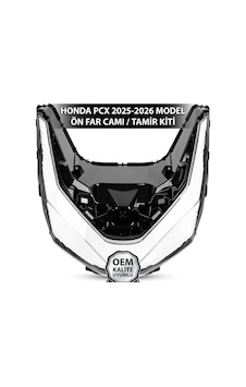 Honda Pcx 125 Far Camı Değişim Lensi Kırık Far Tamir Camı Şeffaf 2025-26 Supermto