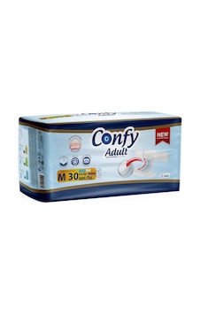 Confy Belbantlı Yetişkin Hasta Bezi M 30'lu Confy Belbantlı Yetişkin Hasta Bezi M 30'lu