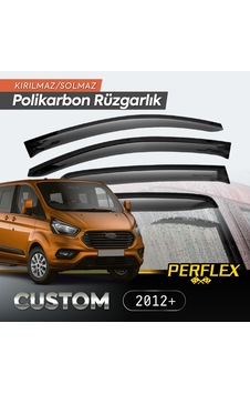 Delux Serisi Dış Modifiye Yağmur Koruyucu Seyahat Konforu Ford Custom 2012+ Cam Rüzgarlığı V2 Düz Delux Serisi Dış Modifiye Yağmur Koruyucu Seyahat Konforu Ford Custom 2012+ Cam Rüzgarlığı V2 Düz