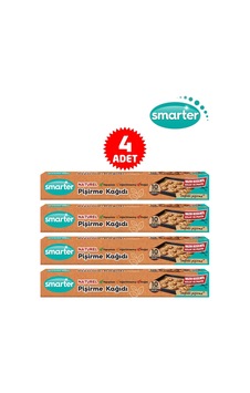Smarter Naturel Ağartılmamış 4 Paket Yağlı Pişirme Kağıdı 10 Lu X 4 Kahverengi Smarter Naturel Ağartılmamış 4 Paket Yağlı Pişirme Kağıdı 10 Lu X 4 Kahverengi