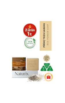 Pirinç Tozu Sabunu 125 Gr Cilt Beyazlatıcı Ve Peeling Etkili Doğal Sabun kokusuz