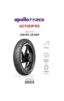 Apollo Actizip R3 100/90-18 56p Tubeless Arka Motosiklet Lastiği Apollo Actizip R3 100/90-18 56p Tubeless Arka Motosiklet Lastiği