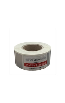 30x20 Silvermat Etiket | Rulo Demirbaş Etiketi 30x20 Silvermat Etiket | Rulo Demirbaş Etiketi