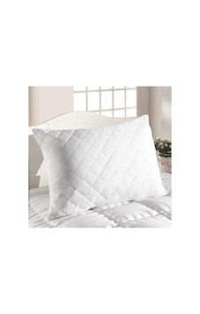Züka Home, 2'li Pamuklu Kapitoneli Yastık Alezi 50x70 Cm, Beyaz, Zhalez Çok Renkli