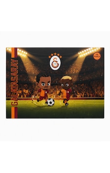 Galatasaray Lisanslı 48 Parça Puzzle - Sané Ve Osimhen İllüstrasyonlu Çocuk Yapboz Renkli