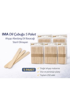İma Dil Çubuğu 50 Adet Ahşap Abeslang Steril Olmayan Tahta Dil Basacağı 5 Paket İma Dil Çubuğu 50 Adet Ahşap Abeslang Steril Olmayan Tahta Dil Basacağı 5 Paket