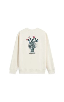 American Rag Cie Cream Pamuk 'vase' Nakışlı French Terry Sweatshirt - Şık Ve Rahat Krem American Rag Cie Cream Pamuk 'vase' Nakışlı French Terry Sweatshirt - Şık Ve Rahat Krem