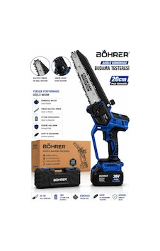Böhrer Ba011452 Çift Batarya Pro 20cm Budama Testeresi - 10 Pilli 36v 5ah Böhrer Ba011452 Çift Batarya Pro 20cm Budama Testeresi - 10 Pilli 36v 5ah