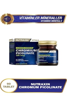 Chromium Picolinate Krom Pikolinat İçeren Takviye Edici Gıda 90 Tablet Chromium Picolinate Krom Pikolinat İçeren Takviye Edici Gıda 90 Tablet