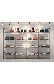 Mağaza Raf Sistemi, Askılık, Butik Rafı, Mağaza Stand-255x250 Siyah - Lidya Mağaza Raf Sistemi, Askılık, Butik Rafı, Mağaza Stand-255x250 Siyah - Lidya