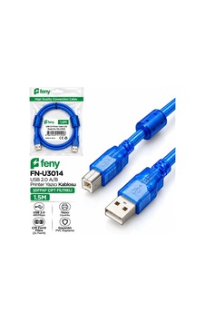 Feny Fn-u3014 1.5mt Usb 2.0 Yazıcı Kablosu Çift Filtreli