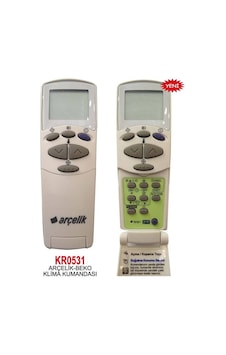 Arçelik Uyumlu Beko Klima Kumandası Kr0531 Arçelik Uyumlu Beko Klima Kumandası Kr0531