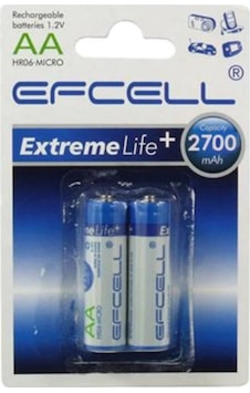 Efcell HR-2700 2700 mAh AA Şarj Edilebilir Kalem Pil 2'li