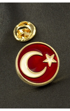 Ay - 71 - Yıldız Yaka - Glblseme - Rozet Sarı Ay - 71 - Yıldız Yaka - Glblseme - Rozet Sarı