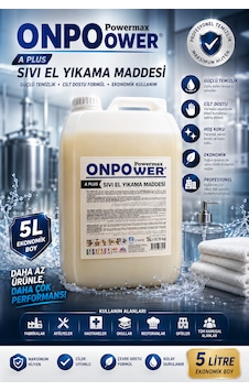 Powermax Onpower A Plus Sıvı El Yıkama Maddesi 5 L Powermax Onpower A Plus Sıvı El Yıkama Maddesi 5 L