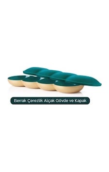 Tupperware Berrak Çerezlik Alçak Gövde ve Kapak Tupperware Berrak Çerezlik Alçak Gövde ve Kapak