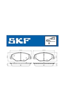 Skf Vkbp80628 Fren Balatası Ön Skoda Fabia 11/11 6ru698151-6ru698151a-6ru698151