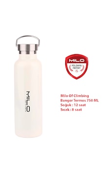 Milo Of Climbing Bangor 750 Ml Çelik Termos Beyaz Milo Of Climbing Bangor 750 Ml Çelik Termos Beyaz