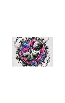 Anne Karnında Bebek Figürü Dekoratif Ahşap Tablo Anne Karnında Bebek Figürü Dekoratif Ahşap Tablo