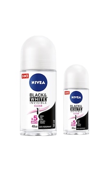 Nivea Black&white Clear Roll-on 50ml + Roll-on 25ml Nivea Black&white Clear Roll-on 50ml + Roll-on 25ml